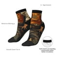 thumbnail image 6 of Pofeuu Vintage Style Elk Print 30cm Socks, Adult Running Hiking Socks for Youth and Adult, 6 of 7