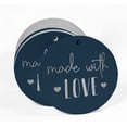 thumbnail image 2 of Inkdotpot Pack Of 100 Made With Love Text Favor Paper Tags Craft Real Silver Foil Hang Tags, 2 of 6
