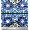 thumbnail image 1 of Soimoi polyester Crepe Fabric Tiles Moroccan Fabric Prints By Yard 52 Inch Wide, 1 of 1