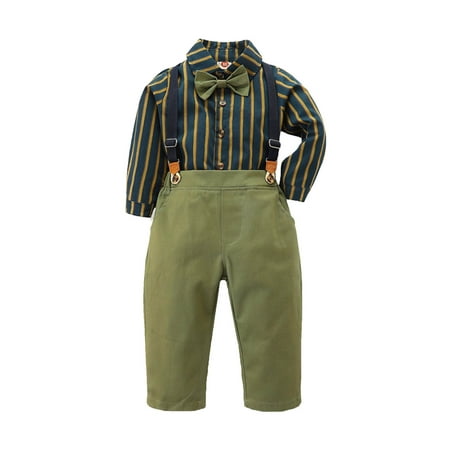 

KI-8jcuD 12 Month Boy Clothes Toddler Boy Clothes Baby Boy Clothes Baby Stripe Shirt Suspender Pants Set Outfit Track Shorts Set Toddler Bow Tie Set Lot Of Baby Boy Clothes Boys Sweatsuit 4T Designe