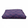 thumbnail image 4 of Indigo Pet House, Paisley Flower Inspired Design with Inner Swirls Leaves Image, Outdoor & Indoor Portable Dog Kennel with Pillow and Cover, 5 Sizes, Dark Blue Purple, by Ambesonne, 4 of 5