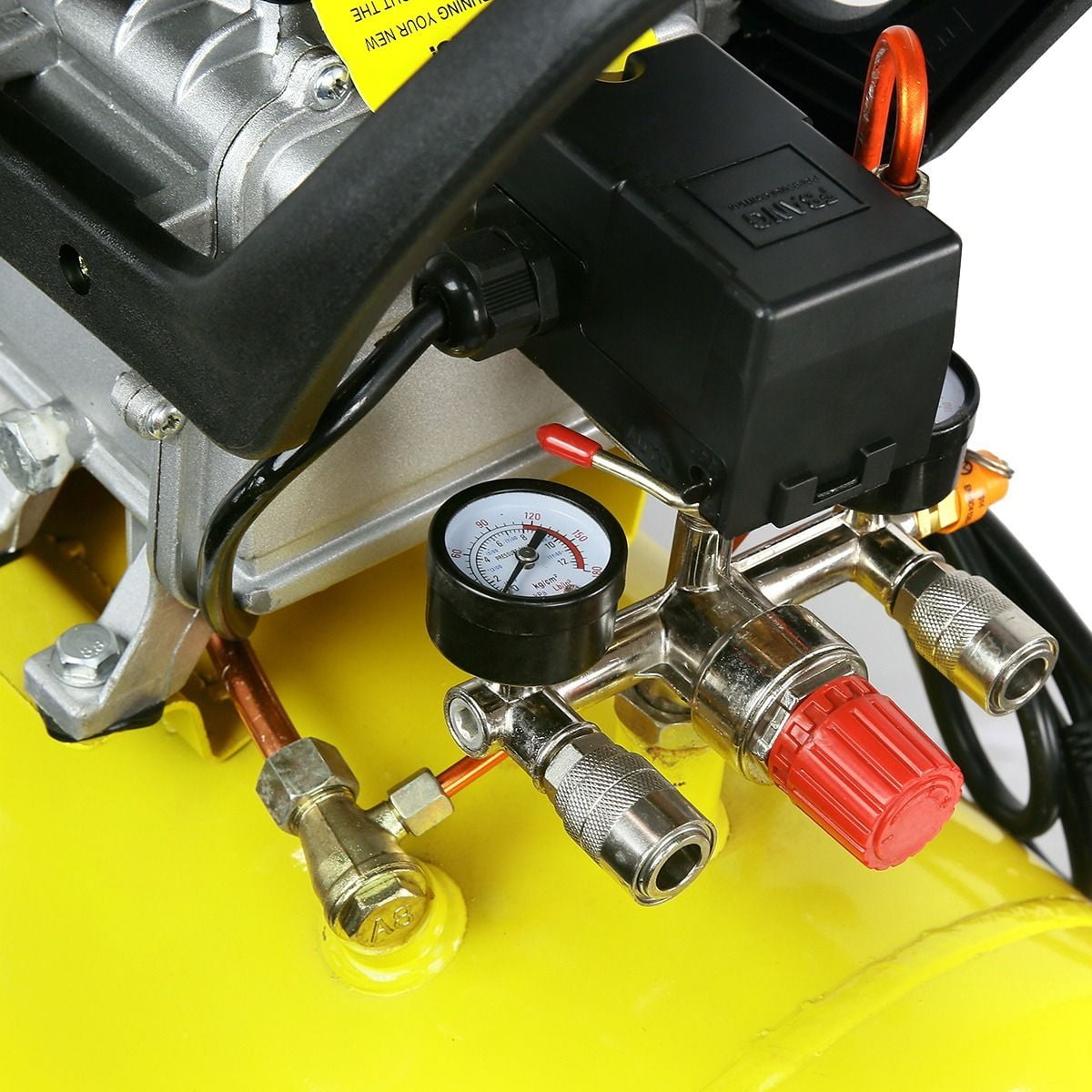 XtremepowerUS 10 Gallon Ultra Quiet Portable Air Compressor, 3.5HP, 125 PSI, Oil-Lubricated, 120V
