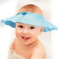thumbnail image 2 of 3-Pack Baby Shower Cap Bath Shampoo Cap yellow+blue+pink, 2 of 5