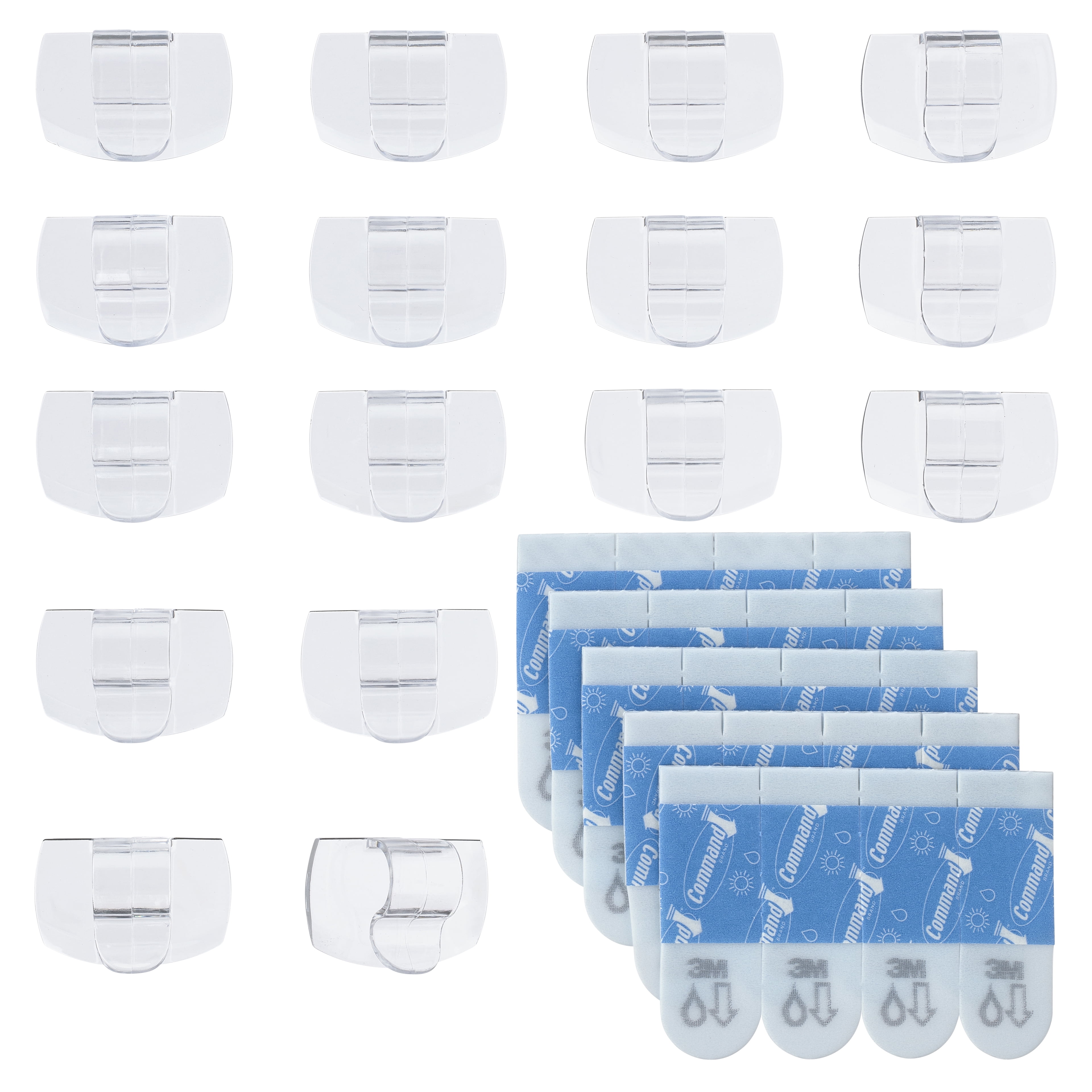 Command Clear Outdoor Light Clips, 12 Packs: 16 ct. (192 total)
