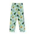 thumbnail image 3 of Lsque Avocado Flowers And Leaves Print Men's Pajama Pants, Lounge Pant - Comfortable Home Wear,Elastic Waistband, Stylish Design-Small, 3 of 9