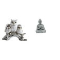 thumbnail image 1 of Figuras de búho,Figuras de búho,animales artificiales,artesanías,decoración del hogar,Figura en miniatura de búho moderna para dormitorio,Estatua de mono,Estatua de Buda Mono para, 1 of 8