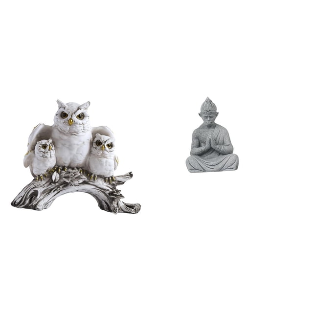 Figuras de búho,Figuras de búho,animales artificiales,artesanías,decoración del hogar,Figura en miniatura de búho moderna para dormitorio,Estatua de mono,Estatua de Buda Mono para