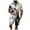 Grey, variant on Men's Two Piece Outfits Sets Short Sleeve Button Shirt and Shorts Set Beach Tracksuits(Dark Gray,M)