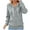 Gray-Fashion Sweatshirts, variant on Xcmzpl Women's Waffle Hoodies Plus Size Solid Color Hooded Sweatshirt Athletic Pullover Tops Soft Long Sleeve T-shirts Fall Clothes