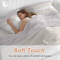 thumbnail image 5 of Gray Beige Stripe Bedding 3 Piece Duvet Cover Set Queen Size, Modern Art Horizontal Striped Soft Microfiber Comforter Cover with Zipper Closure & Pillowcases, Wrinkle & FadeResistant Quilt Cover, 5 of 9