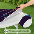 thumbnail image 5 of Rainbow Gradient Fitted Table Cover - Round Elastic Tablecloth, Waterproof & Scratch-Resistant for Parties (50 inches), 5 of 7