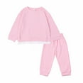 thumbnail image 2 of Otqutp Workout Sweatshirt for Baby Unisex Children's Long Sleeved Pants Set Sweater Pants Set Boys Girls Fall Winter Clothes for Party Birthday School, 2 of 9