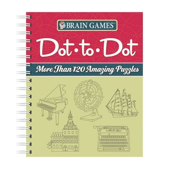 Brain Games Brain Games - Dot-To-Dot: More Than 120 Amazing Puzzles, (Spiral-Bound)