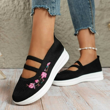 

Summer Savings Clearance! loopsun Summer Sandals for Womens Womens Sandals Women s Comfortable Casual Mesh Wedges Round Toes Breathable Shoes