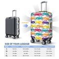 thumbnail image 4 of Hirioo Colorful Car for Elasticity Suitcase Cover (No luggage Included) Durable Luggage Protector Fits 18-32 Inch Luggage-Large, 4 of 7