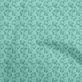 thumbnail image 1 of oneOone Cotton Silk Teal Green Fabric Floral Ditsy Sewing Material Print Fabric By The Yard 42 Inch Wide, 1 of 4