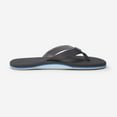 thumbnail image 1 of Hari Mari Men's Dunes Memory Foam Arch Support Flip Flops Charcoal - 1061-213, 1 of 5