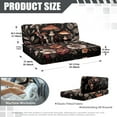 thumbnail image 7 of XYZCANDO Mushroom RV Dinette Cushions Stretchable Camper Accessories Universal Furniture Covers for Sofa and Loveseat Comfortable Sofa Slip Covers for 2 Seat Cushion Couch Slipcovers Black, 7 of 7