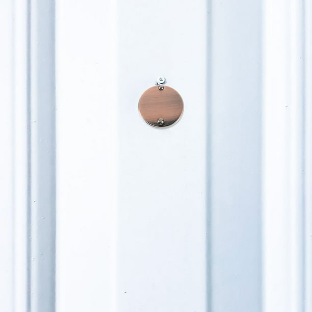 FELTECHELECTR Cubierta De Mirilla Para Puerta En Metal Color Oro Rosa Con Protección De Privacidad Y Fácil Instalación
