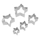 thumbnail image 5 of Juego de 5 cortadores de galletas de acero inoxidable con forma de estrella para el hogar, la cocina y el repostería., 5 of 14