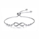 thumbnail image 1 of Pulsera Infinity de plata 925 para mujeres jóvenes con caja de regalo, 1 of 1