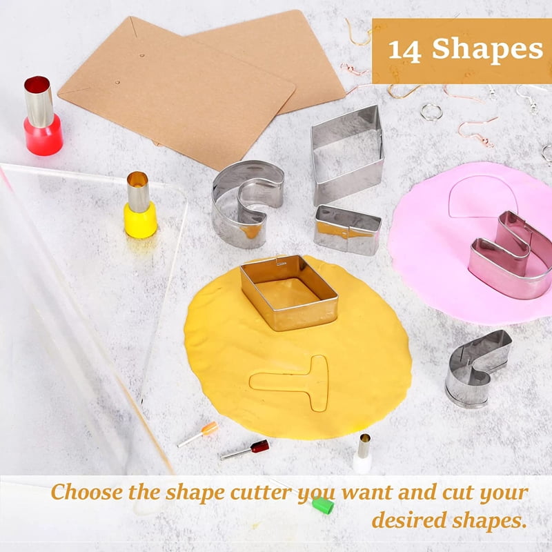 165PCS Polymer Clay Earring Making Tools Clay Earring Cutters Kit DIY Earring