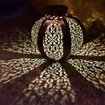 thumbnail image 2 of Big Hanging Solar Lights Outdoor Retro Hanging Solar Lantern with Handle and Table Lantern Bronze, 2 of 2
