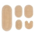 thumbnail image 6 of Home Weavers Hampton Crochet Bath Mat 100% Cotton Reversible Bathroom Rug Set Machine Washable Bathroom Rug, Bath Rug, U Shaped Contour, Runner, Bathroom Rug, Linen Color 5 Piece Bath Carpet set, 6 of 9