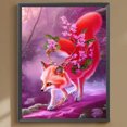 thumbnail image 1 of Cuadros Decorativos 5D bricolaje taladro redondo completo diamante pintura Fox Kit decoración del hogar arte artesanía(3) Wdftyju embutido en tela, 1 of 9