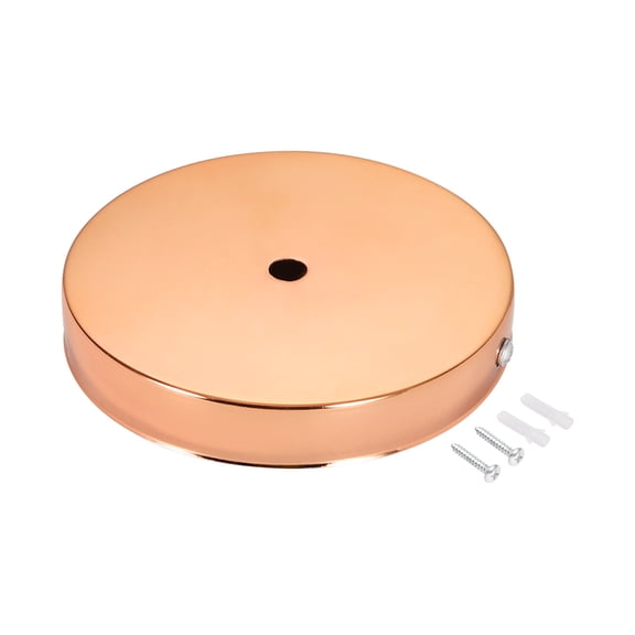 Uxcell 120mm 4.7inch Light Canopy Kit Wall Sconce Lamp Plate Fixture Rose Gold