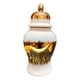 thumbnail image 1 of Jarrón decorativo de cerámica con forma de tarro de jengibre de porcelana moderna, tanque de almacenamiento, artesanía con S, 1 of 9