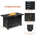 thumbnail image 4 of Pemberly Row 42" Rectangular Propane Gas Fire Pit 60000 Btu Black, 4 of 8