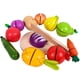 thumbnail image 1 of Corte de frutas y verduras de madera, simulación de juguete para jugar, cocina Montessor, 1 of 5