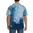 thumbnail image 5 of Haiem Abstract Ocean Waves Men's Casual Shirts Short Sleeve Button Down Shirts Fashion Textured Summer Beach Shirt-4X-Large, 5 of 7