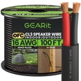 thumbnail image 1 of Cable de altavoz GearIt 16/2, calibre 16 AWG, 30 m, para entierro en exteriores, 1 of 7