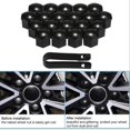 thumbnail image 4 of Juego de 20 tapas para tuercas de rueda de 17 mm con juego de herramientas de extracción negras, cubiertas universales para tuercas de neumáticos de coche Kuyhfg Bienvenido a Kuyhfg, 4 of 5