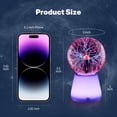 thumbnail image 3 of HIBIBUD 2026 New 3-Inch Plasma Ball Lamp with 7-Color Base | Usb-C Powered Touch-Activated Lightning Globe | Science Toy Gift for Kids,Boys&Girls Ages 6+ | Cool Desk Gadgets Decor, 3 of 7
