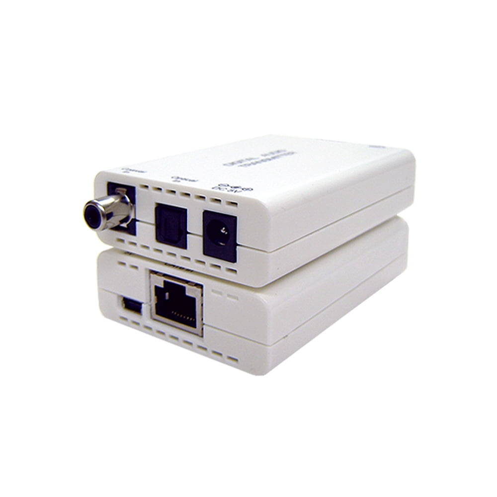 Digital Audio Extender Over CAT5/CAT6 Cable Kit With Optical + Coax