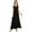 Black, variant on Love Stitch Women's Minimal V-Neck Maxi Dress (Black, Small)