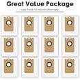 thumbnail image 4 of Replacement Dust Bags Compatible with Airrobo T20+ Robot Vacuum, 12 Pack, 4 of 5