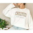 thumbnail image 4 of Created With a Purpose Sweatshirt – Ephesians 2:10 Bible Verse Floral Christian Crewneck for Women, Inspirational Faith Sweater, Jesus Scripture Pullover Gift, 4 of 7