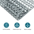 thumbnail image 4 of Mocoloo Silicone Sink Mat Kitchen Sink Protectors for Kitchen Sink, 14"x 11" Sink Mat Grid Non-Slip Folding Sink for Bottom of Farmhouse Stainless Steel Porcelain Sink Pad, Flower Cutout Pattern, 4 of 9