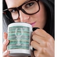thumbnail image 2 of 3drose, a Rustic Weathered Coastal and Nautical Lobster Design for Beach Décor, 11oz Two-tone Black Mug, 2 of 6