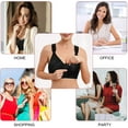thumbnail image 6 of Nebility Women Post-Surgical Bra Zip Front Post Surgery Sports Bras Racerback Support Wireless Adjustable Straps, 6 of 7
