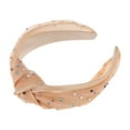 thumbnail image 4 of Unique Bargains 1 Pc Cute Colored Diamond Knotted Headband Headbands for Women Khaki, 4 of 5