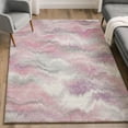 thumbnail image 6 of Addison Rugs Mayfield Premium Machine Washable Transitional Swirls Blush Rectangle Rug, 3' x 5', 6 of 6