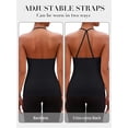 thumbnail image 4 of Sociala Halter Tank Tops for Womens Backless Gym Workout Tops Adjustable Strap Camisoles Built-in Bra, 4 of 9
