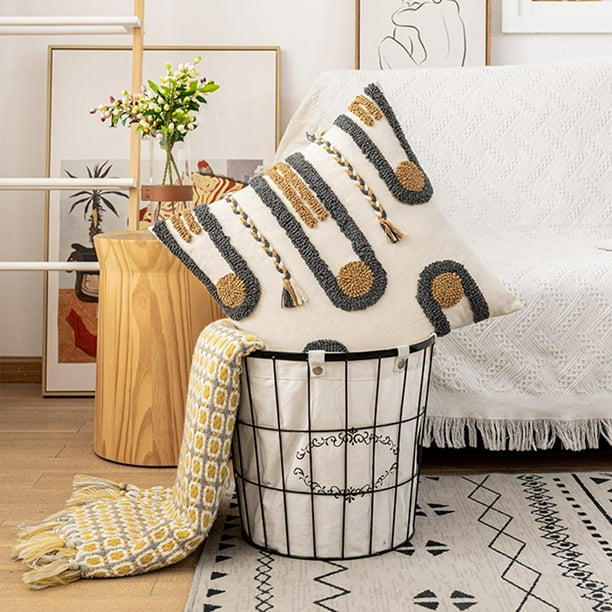 Mandala Bohemia funda de almohada de almohada decorativas funda de ín con cremallera bohemio para sofá silla Casa de C los 45x45cm BLESIY funda de almohada