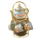 thumbnail image 3 of Juego de café de cerámica de porcelana Juego de té Vintage Capacidad Taza 180ml, Tetera 700ml Azul, 3 of 9