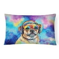 thumbnail image 3 of Border Collie Hippie Dawg Fabric Decorative Pillow 12 in x 16 in, 3 of 65